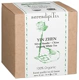 SerendipiTea Yin Zhen, Silver Needle, China, Organic White Tea, 2-Ounce Box