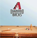 Arizona Diamondbacks Baseball Wall Decal 22" x 22"