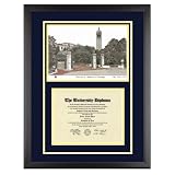 University of California UC Berkeley Diploma Frame with CAL Lithograph Art Print