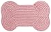 PINK - Bone-Shaped Braided Placemat Rug