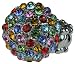 Multi-Color Cz Stone Studded Dome Stretch Bling Ring