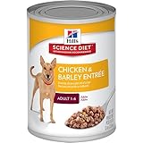 Hill's Science Diet Adult Chicken & Barley  Entree Dog Food, 13-Ounce Can, 12-Pack