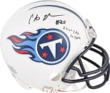 Chris Johnson Autographed Mini Helmet | Details: Tennessee Titans, with "2006 YDS IN 2009" Inscription