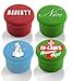 CapaBunga 4-Pack Wine Sealer, Holiday