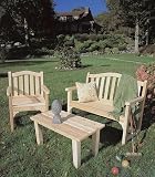 Camel Back Settee Log Furniture
