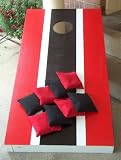 Two Striped Cornhole Game Set By Oreboards.com