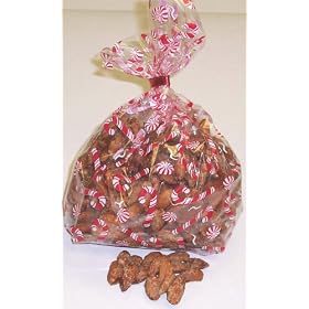 Scott's Cakes Glazed Almonds 1 Pound Candy Cane Bag by Almonds