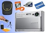 Sony DSC-T70 (Silver) Digital Camera Kit 1GB Pro DUO + Reader + Case + Screen Guard + Mini Tripod  More!