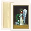 Angel And Lamb Religious Christmas Cards -