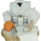 The Ultimate Spa and Bathing Luxury Gift Basket, Lychee Rose and White