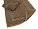 SALBAKOS 100% Turkish Cotton Bath Mat Set 2-Piece - 20x34 inch, Premium Quality Hotel & Spa Collection, Soft, Absorbent, Long Lasting, Durable Bathroom Rugs (Chocolate, 2 Bath Mats)