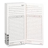 Acroprint Time Card For Es1000 Electronic Totalizing Payroll Recorder 100/P ....
