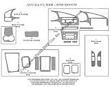 Acura CL Dash Trim Kit 02-02 - 20 pieces - Solid Red (22-221)