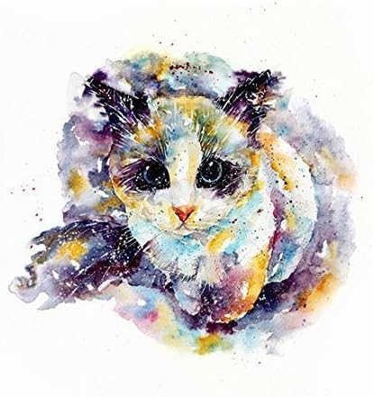 Watercolor painting-Original fine art print-Art gift on professional paper-Home wall decor art-Cat/Pet-Pr2