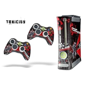 New XBOX 360 Console Protective Skin – Toxicity – Red