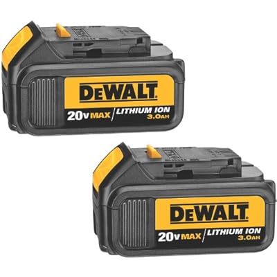DEWALT DCB200-2 20-Volt MAX Li-Ion 3.0 Ah Battery 2-Pack