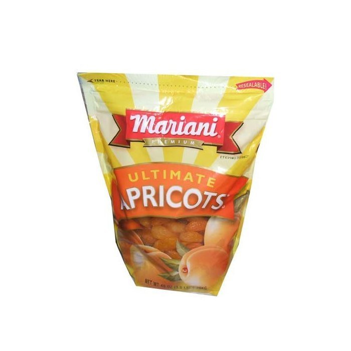 Mariani Premium Dried Ultimate Apricots 48 oz Resealable Value Bag
