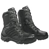 Bates Men's Gx-8 GTX Comp Toe Side Zip Work Boot,Black,9.5 M US