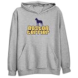 Sweatshirt Heather Gray Breed Color Boston Terrier Dog