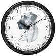 Great Dane Dog (MS) Wall Clock by WatchBuddy Timepieces (Slate Blue Frame)