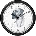 Great Dane Dog (MS) Wall Clock by WatchBuddy Timepieces (Black Frame)