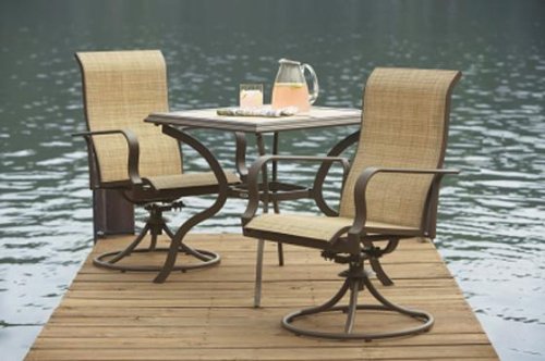 Messina 3-piece Bistro Set Set Brownstone