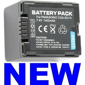 NEEWER® Camcorder Battery CGA-DU14 for Panasonic PV-GS70 GS80 GS83 GS85