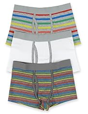 3 Pack Cotton Rich Rainbow Striped Trunks