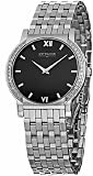 Wittnauer Orpheum Diamond Steel Black Mens Watch 10E06