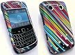 EMARTBUY SHOOTING STARS HYBRID PROTECTION CASE/COVER/SKIN FOR BLACKBERRY 9700 BOLD + SCREEN PROTECTOR