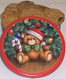 Gourmet Food : Scott's Cakes 1 lb. Brownie Chunk Cookies in a Teddy Bear Tin