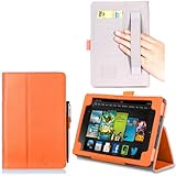 i-BLASON Kindle Fire HDX 7 inch Tablet Leather Case Cover / Stylus (With Smart Cover Function