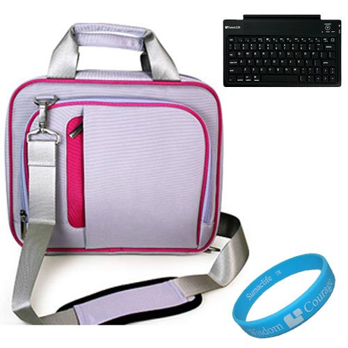 Purple and Pink Pinn Shoulder Bag Carry Case 