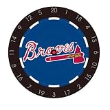 MLB Atlanta Braves Bristle Dart Board With Darts And Flights