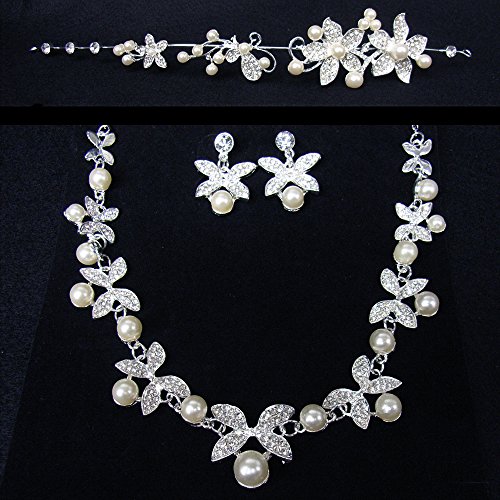 Banane D'or パール ネックレス イヤリング ティアラ 3点セット