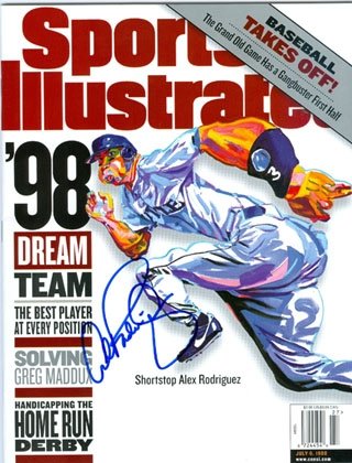 Alex Rodriguez Autographed/Hand Signed Sports Illustrated Magazine July 6, 1998