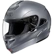Shoei Metallic Multitec Street Racing Motorcycle Helmet - Pearl Grey