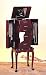 Jewelry : Queen Anne Style Mahogany Finish Jewelry Armoire