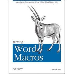 Writing Word Macros: An Introduction to Programming Word using VBA