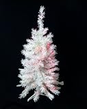 3' Pre-Lit White Artificial Christmas Tree - Pink Lights