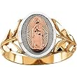 14K Tri-Color Gold Our Lady of Guadalupe Ring