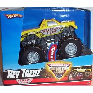 Hot Wheels Monster Jam WRECKING CREW Rev Tredz Official Monster Truck Series 1:43 Scale by 