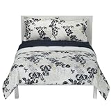 - Ivory Floral Comforter - Full/Queen
