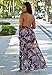 Women's V Neck Halter Floral Maxi Skirt Overlay Rompers Jumpsuit Playsuit Large