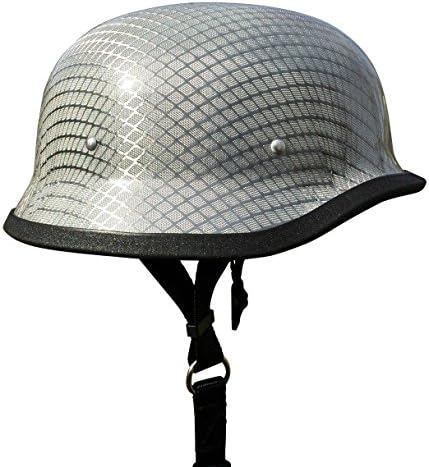 REAL Carbon Fiber German Motorcycle Helmet - (Small)