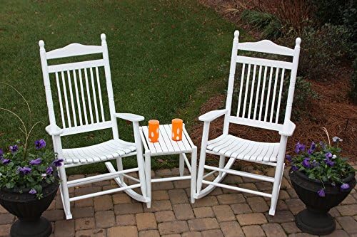 Dixie Seating Company Linville Rocking Chair 3 Piece Set - Factory Assembled