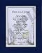 "Once In A Lifetime" 8x10 Poem, Double-matted In Navy/White.