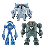Ben 10 Ultimate Alien 4 Inch Set of 3 Action Figure Ultimate Echo Echo, Ultimate Cannonbolt NRG