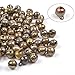 MANSHU 100pcs Pack 6MM Fashion Bronze Jingle Bell/ Small Bell/ Mini Bell for DIY Bracelet Anklets Necklace Knitting/Jewelry Making Accessories
