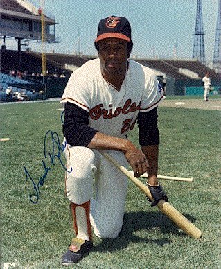 Autographed/Hand Signed Frank Robinson Baltimore Orioles 8x10 Photo